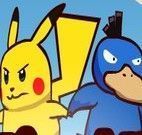 Pikachu e amigo pegar cubos