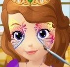 Pintar rosto da Princesa Sofia